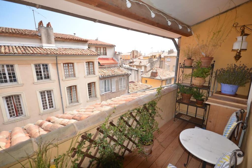 Le Dix Duplex Historical Center Balcony With View And Air Conditioning آيكس أومبروفينس المظهر الخارجي الصورة